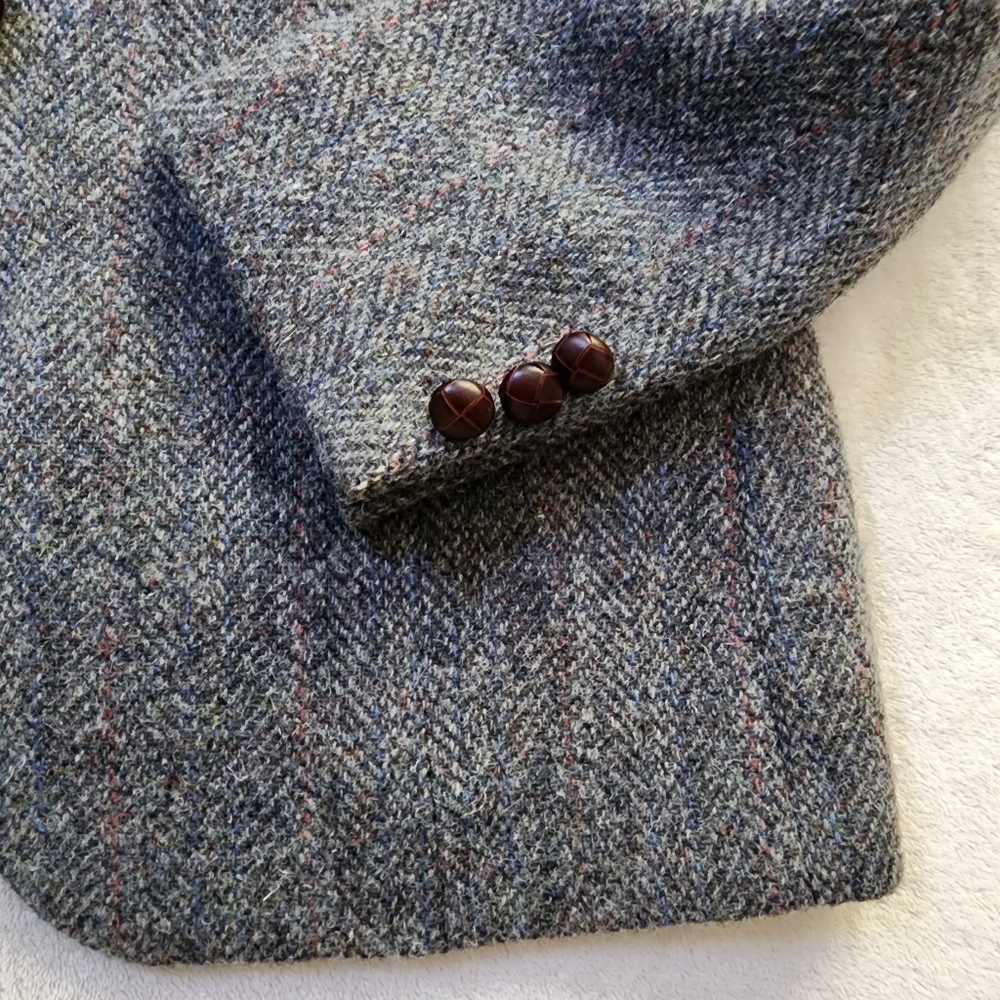 Harris Tweed Scottish Wool Blazer - Picture 12 of 13